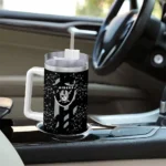 personalized las vegas raiders claw cut black curved tumbler best selling.webp