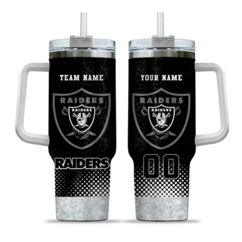 personalized las vegas raiders geometric prism black curved tumbler best selling.webp