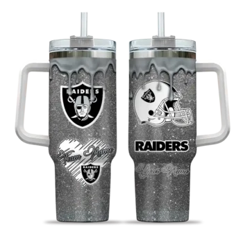 personalized las vegas raiders heart helmet motif black curved tumbler best selling.webp