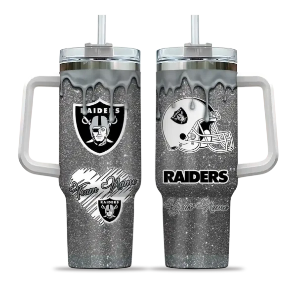 personalized las vegas raiders heart helmet motif black curved tumbler best selling.webp