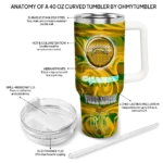 personalized los angeles chargers marbled stripes blue curved tumbler best selling.webp