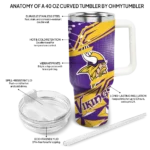 personalized minnesota vikings abstract paths purple curved tumbler best selling.webp