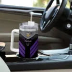 personalized minnesota vikings arrow armor purple black curved tumbler best selling.webp
