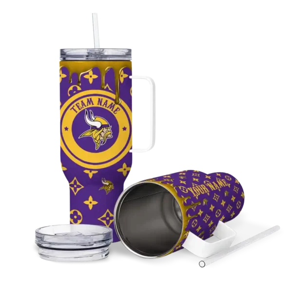 personalized minnesota vikings bullseye drips purple curved tumbler high quality.webp