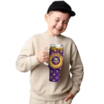 personalized minnesota vikings bullseye drips purple curved tumbler best selling.webp