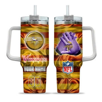 personalized minnesota vikings marbled stripes purple curved tumbler best selling.webp