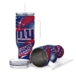 personalized new york giants abstract paths blue curved tumbler best selling.webp