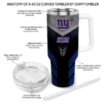personalized new york giants arrow armor blue black curved tumbler best selling.webp