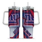 personalized new york giants arrow burst blue curved tumbler best selling.webp