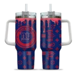 personalized new york giants bullseye drips blue curved tumbler best selling.webp