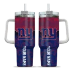 personalized new york giants chevron stripe blue curved tumbler best selling.webp