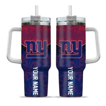 personalized new york giants chevron stripe blue curved tumbler best selling.webp