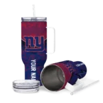 personalized new york giants chevron stripe blue curved tumbler best selling.webp