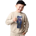 personalized new york giants leopard zipper blue curved tumbler best selling.webp