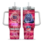 personalized new york giants marbled stripes blue curved tumbler best selling.webp