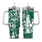personalized new york jets burst swirl green curved tumbler best selling.webp