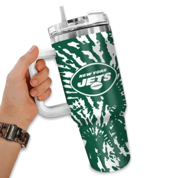 personalized new york jets burst swirl green curved tumbler fashion forward.webp