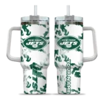 personalized new york jets camo mashup green white curved tumbler best selling.webp