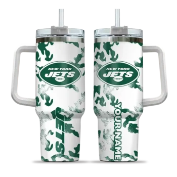 personalized new york jets camo mashup green white curved tumbler best selling.webp