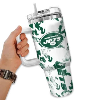 personalized new york jets camo mashup green white curved tumbler fashion forward.webp