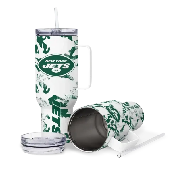 personalized new york jets camo mashup green white curved tumbler high quality.webp