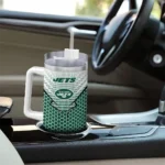 personalized new york jets hex texture green curved tumbler best selling.webp