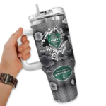 personalized new york jets superman shield green gray curved tumbler best selling.webp