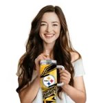 personalized pittsburgh steelers abstract paths gold curved tumbler best selling.webp