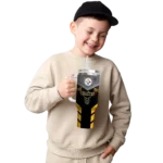 personalized pittsburgh steelers arrow armor gold black curved tumbler best selling.webp