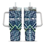 personalized seattle seahawks chevron angle blue curved tumbler best selling.webp