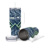 personalized seattle seahawks chevron angle blue curved tumbler best selling.webp