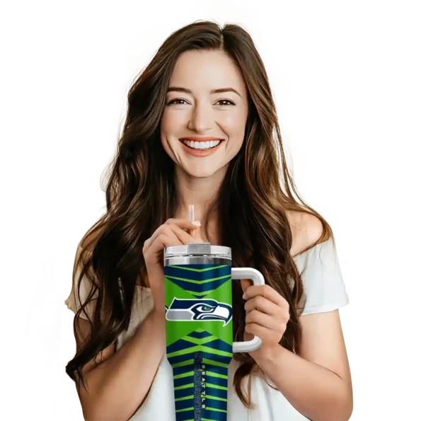 personalized seattle seahawks chevron layers blue curved tumbler premium grade.webp