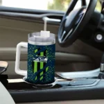 personalized seattle seahawks claw cut blue black curved tumbler best selling.webp