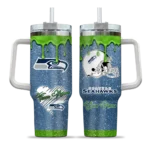 personalized seattle seahawks heart helmet motif blue curved tumbler best selling.webp