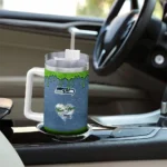 personalized seattle seahawks heart helmet motif blue curved tumbler best selling.webp