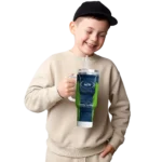 personalized seattle seahawks hexagon armor blue curved tumbler best selling.webp