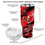 personalized tampa bay buccaneers abstract paths red curved tumbler best selling.webp