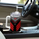 personalized tampa bay buccaneers arrow armor red black curved tumbler best selling.webp