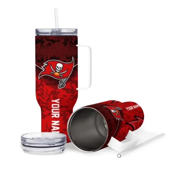 personalized tampa bay buccaneers chevron stripe red curved tumbler high quality.webp