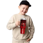 personalized tampa bay buccaneers chevron stripe red curved tumbler best selling.webp