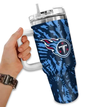 personalized tennessee titans burst swirl navy curved tumbler fashion forward.webp
