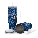 personalized tennessee titans burst swirl navy curved tumbler best selling.webp