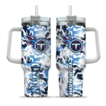 personalized tennessee titans camo mashup navy white curved tumbler best selling.webp