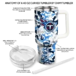 personalized tennessee titans camo mashup navy white curved tumbler best selling.webp