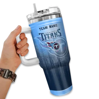 personalized tennessee titans gradient dots navy curved tumbler fashion forward.webp