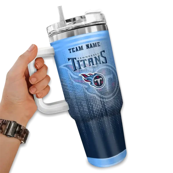 personalized tennessee titans gradient dots navy curved tumbler fashion forward.webp