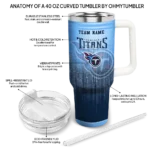 personalized tennessee titans gradient dots navy curved tumbler best selling.webp