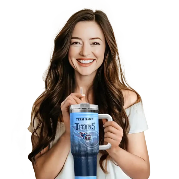 personalized tennessee titans gradient dots navy curved tumbler premium grade.webp