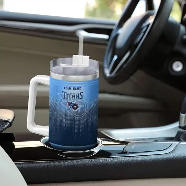 personalized tennessee titans gradient dots navy curved tumbler trendy.webp