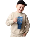 personalized tennessee titans hex texture navy curved tumbler best selling.webp